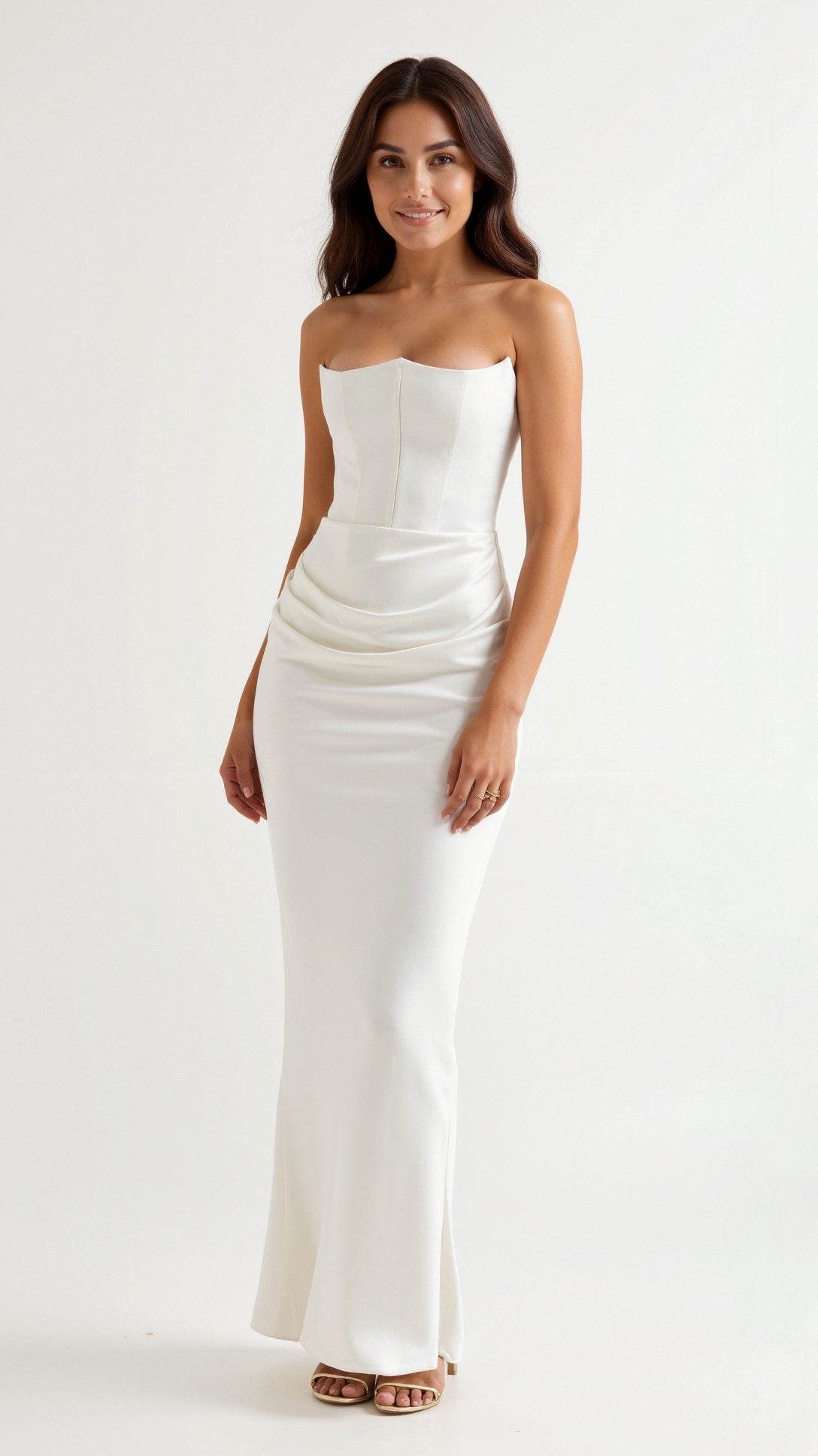 Women's Column Long Dress Sleek Elongated Silhouette Wedding Guest Formal Evening Elegant – Alice