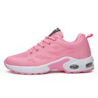 Womens Sneakers with Air Cushion Sole and Knit Upper