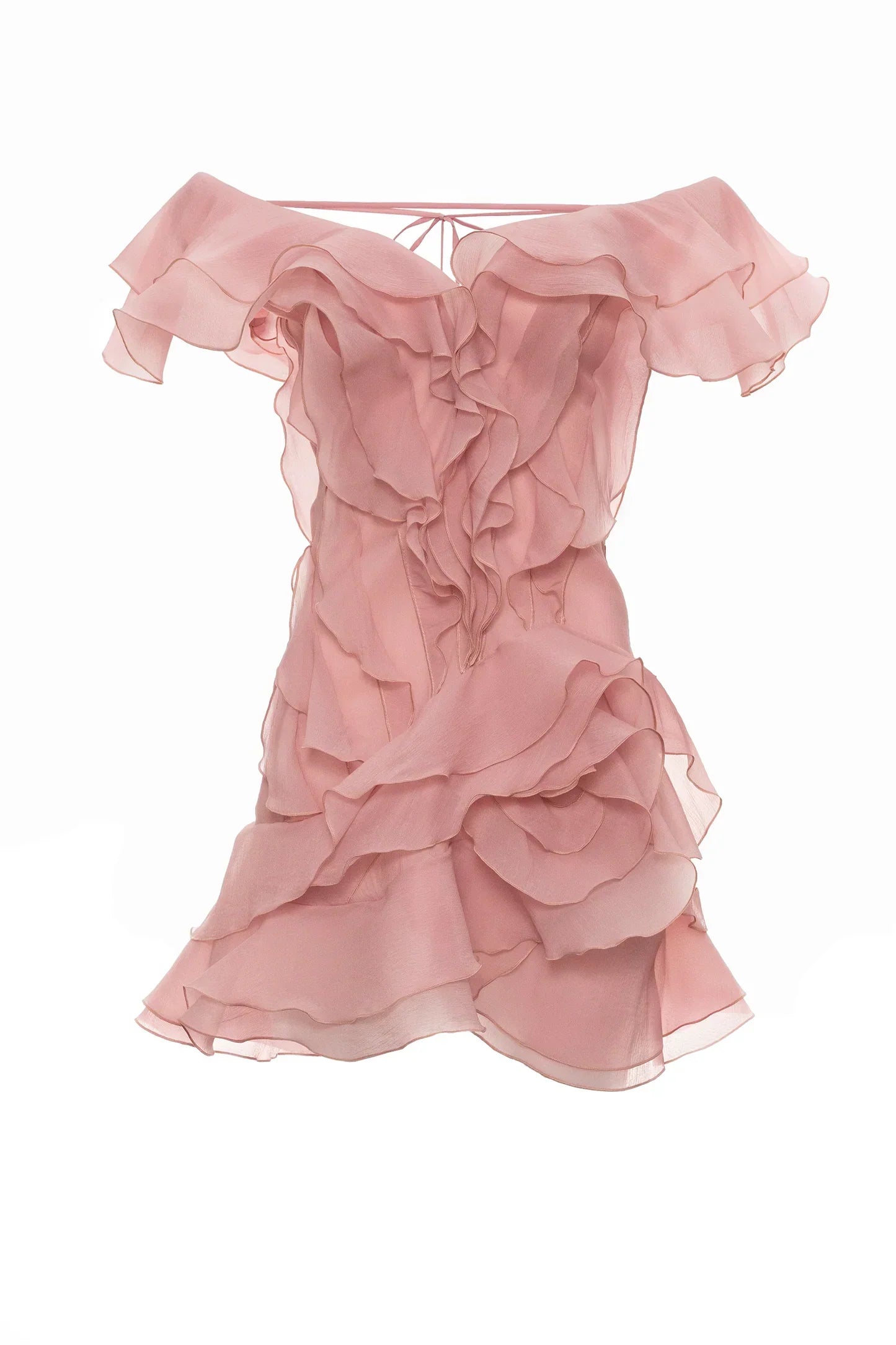 Women's Off-Shoulder Ruffled V-Neck Mini Dress Formal Party  Bridal Shower Date Night Vacation – Jazlyn