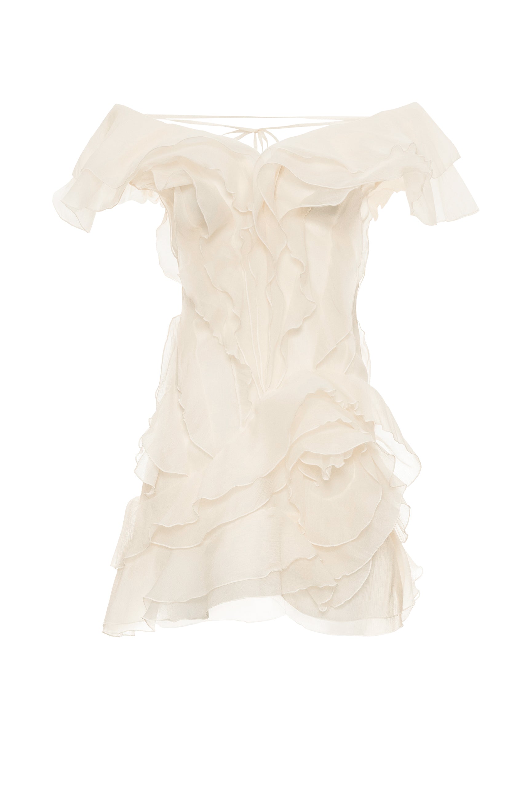 Women's Off-Shoulder Ruffled V-Neck Mini Dress Formal Party  Bridal Shower Date Night Vacation – Jazlyn