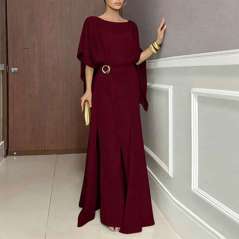 B - Women's Minimalist Solid Color Sleeveless Crop Top Wide Leg Pants Two-Piece Set Jumpsuit Polyester Casual Formal Work Summer – Clarity