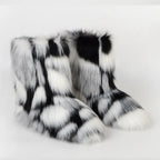 Women's Fur Boots – Fluffy Faux Fur Ankle