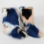 Women's Fur Boots – Fluffy Faux Fur Ankle