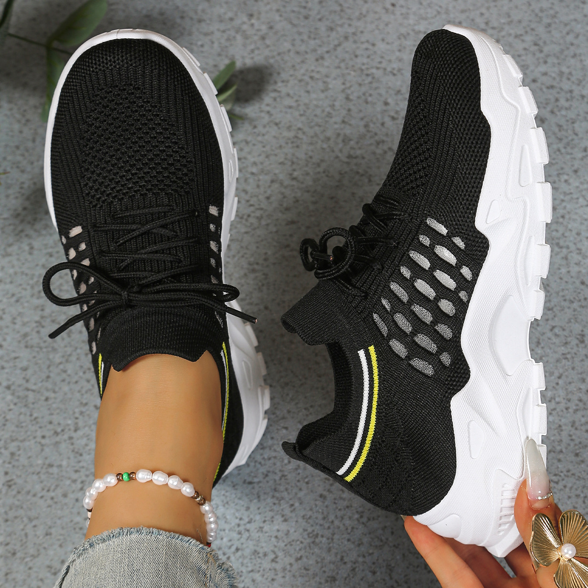 Women's Orthopedic Sneakers Wide Toe Box Arch Support Foot Pain Relief Chunky – Maica