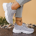 Women's Orthopedic Sneakers Wide Toe Box Arch Support Foot Pain Relief Chunky – Maica