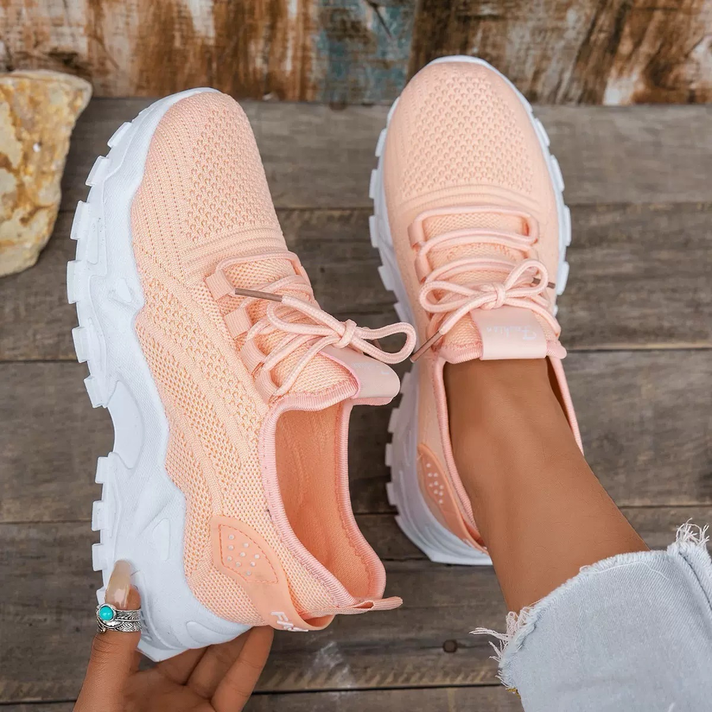 Women's Orthopedic Sneakers Wide Toe Box Arch Support Foot Pain Relief Chunky – Maica