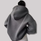 Pullover Hoodie – Oversized Open V-Collar with Drop Shoulders - Lolly 
