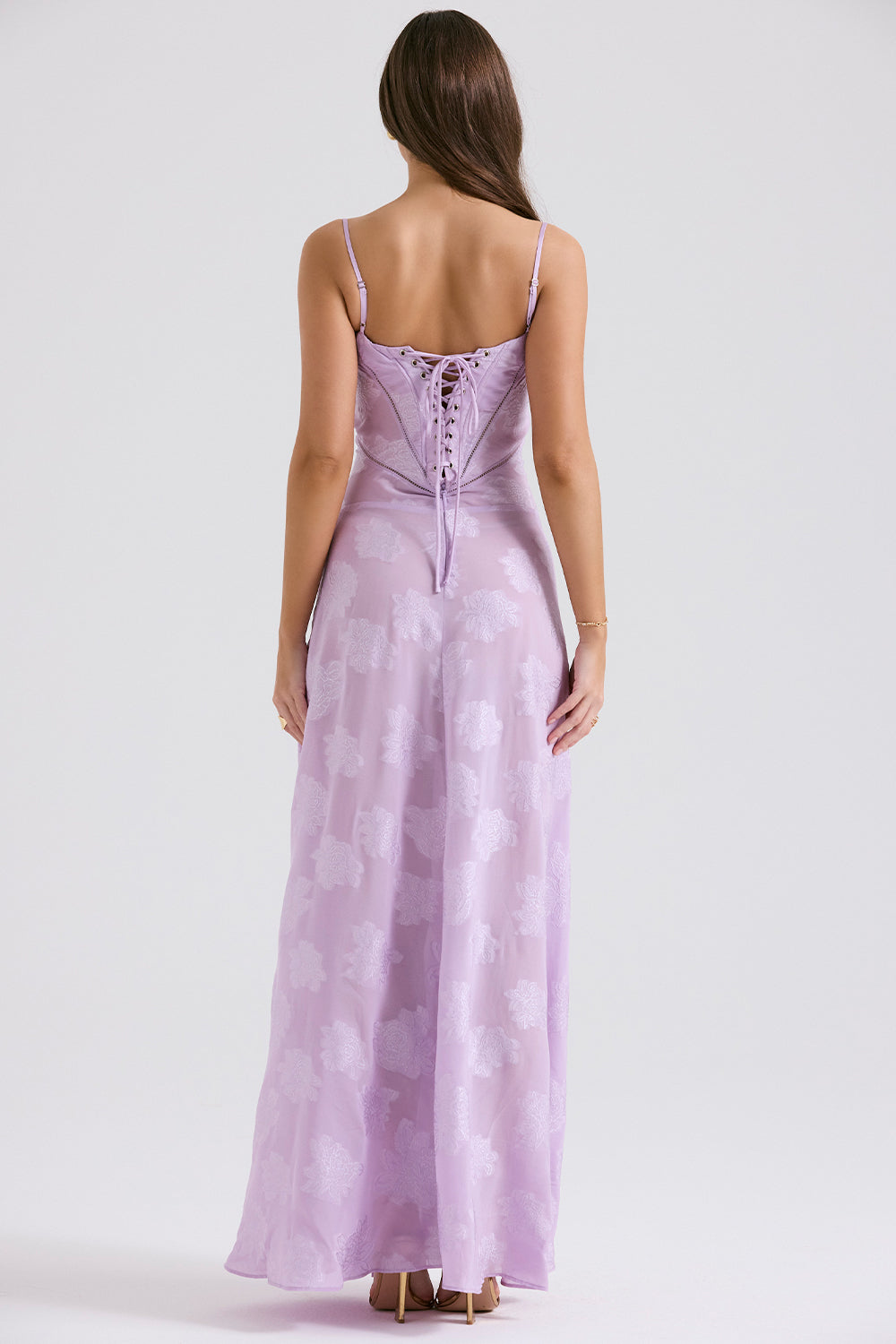 Women's Long Long Dress Square Neckline Fitted Waist Elegant Wedding Bridal Summer Party – Selena