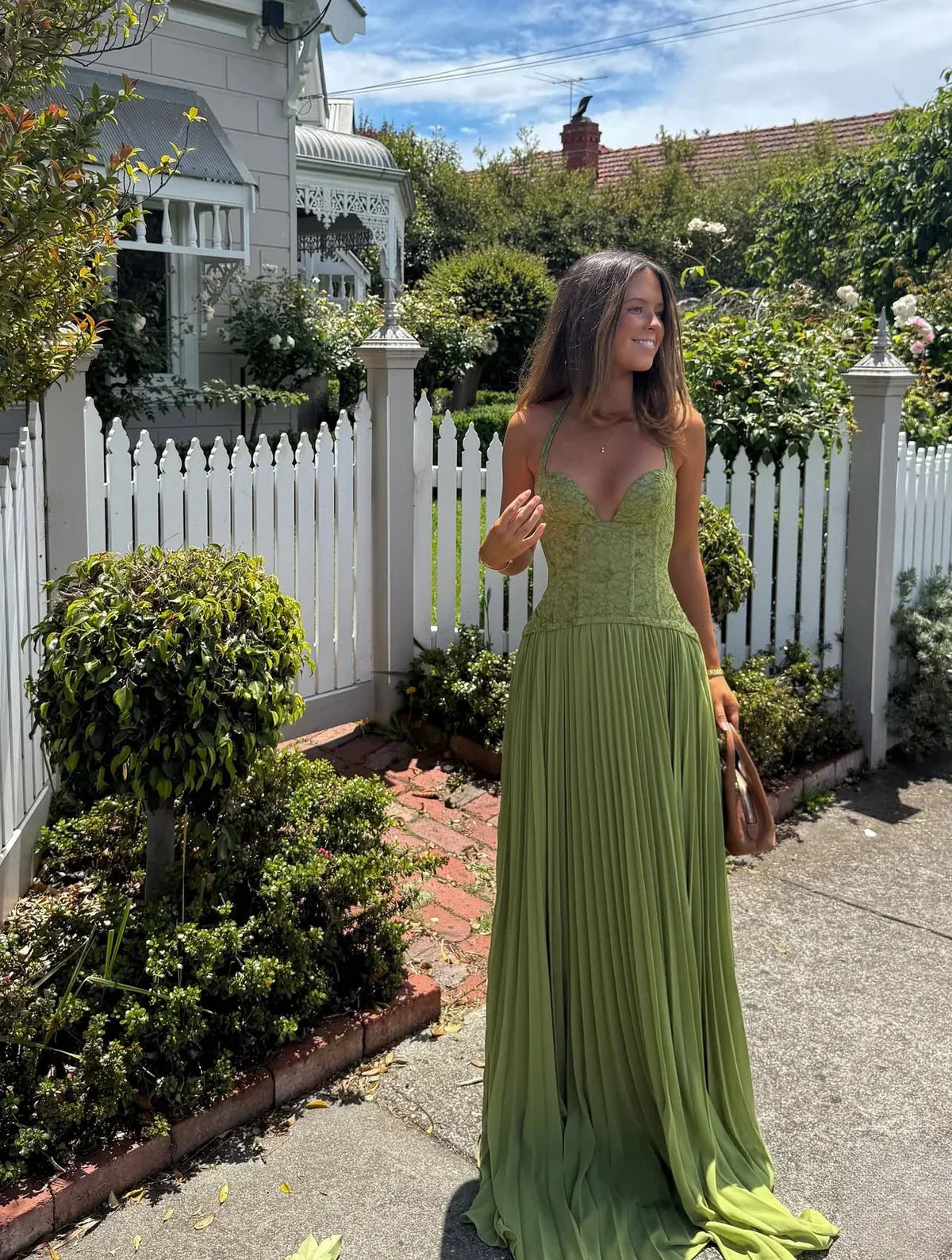Women's Halter Pleated Long Dress Wedding Guest Summer Formal Graduation Party Travel – Lily