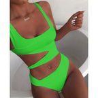 Women's Asymmetric Cut-Out One-Piece Push-Up Beach Pool Vacation Resort Summer Bold Sexy – Black - Lolly 