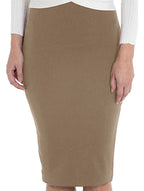 Women's Bandage Pencil Satin Skirt High Waist Bodycon Stretch Casual Formal Everyday Skirt – Molor - Lolly 