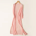 Women's Casual Relaxed Fit Long Cardigan Open Front Longline Lightweight Layering Elegant – Danielle - Lolly 