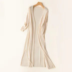 Women's Casual Relaxed Fit Long Cardigan Open Front Longline Lightweight Layering Elegant – Danielle - Lolly 
