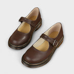 Women's Classic Mary Jane Buckle Strap Low Heel Flat Shoes Round Toe Casual Work Office Everyday Comfort Walking – Margot - Lolly 