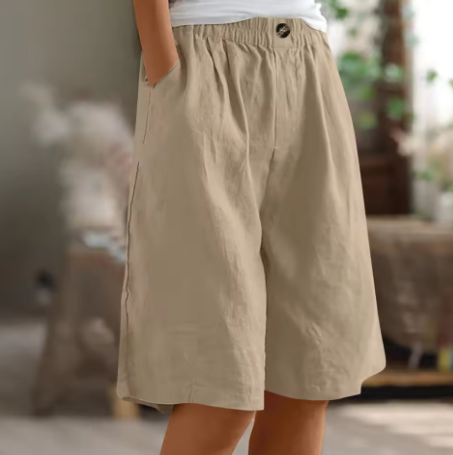 Women's Comfort Shorts Relaxed Fit Breathable Lightweight Casual Everyday Warm Weather – Renee - Lolly 