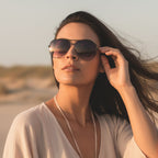 Women's Designer Aviator Sunglasses UV400 Photochromic Gradient Lens Anti-Reflective Alloy Frame Casual Summer Eyewear - Lolly 