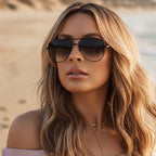 Women's Designer Aviator Sunglasses UV400 Photochromic Gradient Lens Anti-Reflective Alloy Frame Casual Summer Eyewear - Lolly 