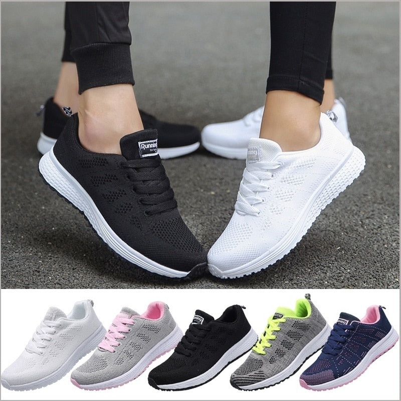 Women's Ergonomic Lightweight Breathable Mesh Sneakers Casual Walking Running Comfort Everyday Shoes - Lolly 