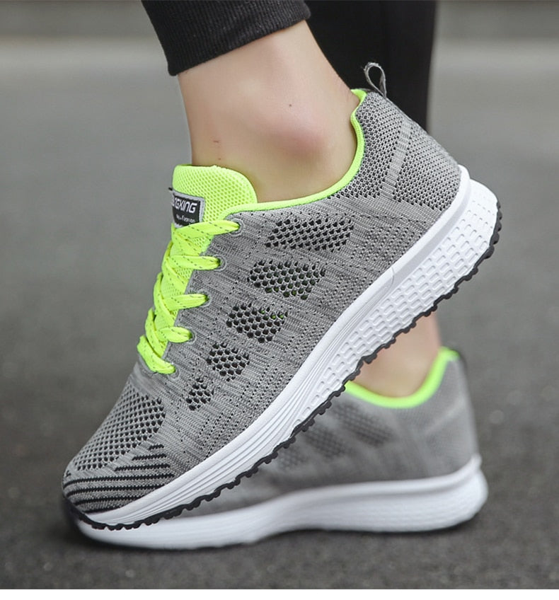 Women's Ergonomic Lightweight Breathable Mesh Sneakers Casual Walking Running Comfort Everyday Shoes - Lolly 