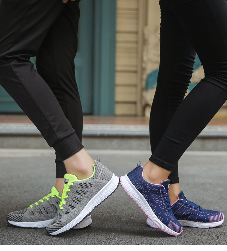 Women's Ergonomic Lightweight Breathable Mesh Sneakers Casual Walking Running Comfort Everyday Shoes - Lolly 