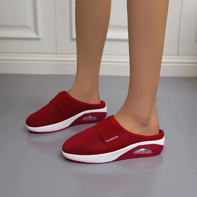 Women's Ergonomic Orthopedic Slip-On Slippers Cushioned Air Sole Non-Slip Comfort Walking Casual - Lolly 