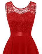 Women's Formal Dress Hi-Low Midi Wedding Guest Sleeveless Fluid Elegant Party Gown - Lolly 