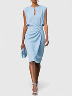 Women's Formal Mini Dress Sophisticated Elegant Wrap Flattering Cut Versatile – Lisandrah - Lolly 