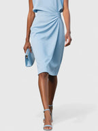 Women's Formal Mini Dress Sophisticated Elegant Wrap Flattering Cut Versatile – Lisandrah - Lolly 