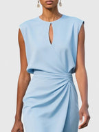 Women's Formal Mini Dress Sophisticated Elegant Wrap Flattering Cut Versatile – Lisandrah - Lolly 