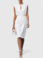 Women's Formal Mini Dress Sophisticated Elegant Wrap Flattering Cut Versatile – Lisandrah - Lolly 