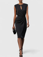 Women's Formal Mini Dress Sophisticated Elegant Wrap Flattering Cut Versatile – Lisandrah - Lolly 
