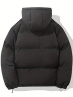 Women's Hooded Puffer Jacket Oversized Winter Coat Quilted Zip-Up Warm - Lolly 