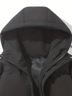 Women's Hooded Puffer Jacket Oversized Winter Coat Quilted Zip-Up Warm - Lolly 