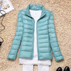 Women's Lightweight Puffer Jacket Hooded Packable Winter Quilted Coat - Lolly 