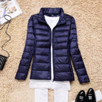 Women's Lightweight Puffer Jacket Hooded Packable Winter Quilted Coat - Lolly 