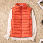Women's Lightweight Puffer Vest Sleeveless Down Jacket Winter Warm Zip-Up - Lolly 