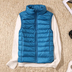 Women's Lightweight Puffer Vest Sleeveless Down Jacket Winter Warm Zip-Up - Lolly 