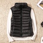 Women's Lightweight Puffer Vest Sleeveless Down Jacket Winter Warm Zip-Up - Lolly 