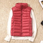 Women's Lightweight Puffer Vest Sleeveless Down Jacket Winter Warm Zip-Up - Lolly 