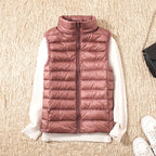 Women's Lightweight Puffer Vest Sleeveless Down Jacket Winter Warm Zip-Up - Lolly 