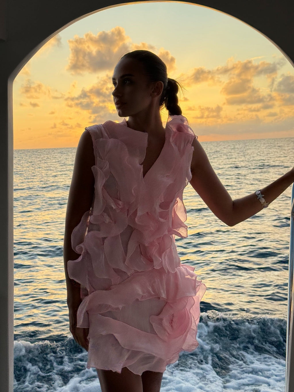Women's Off-Shoulder Ruffled V-Neck Mini Dress Formal Party  Bridal Shower Date Night Vacation – Jazlyn - Lolly 