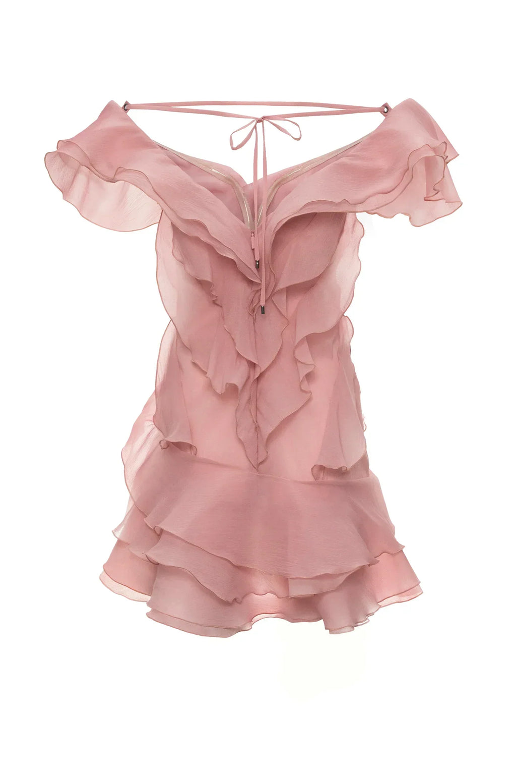 Women's Off-Shoulder Ruffled V-Neck Mini Dress Formal Party  Bridal Shower Date Night Vacation – Jazlyn - Lolly 