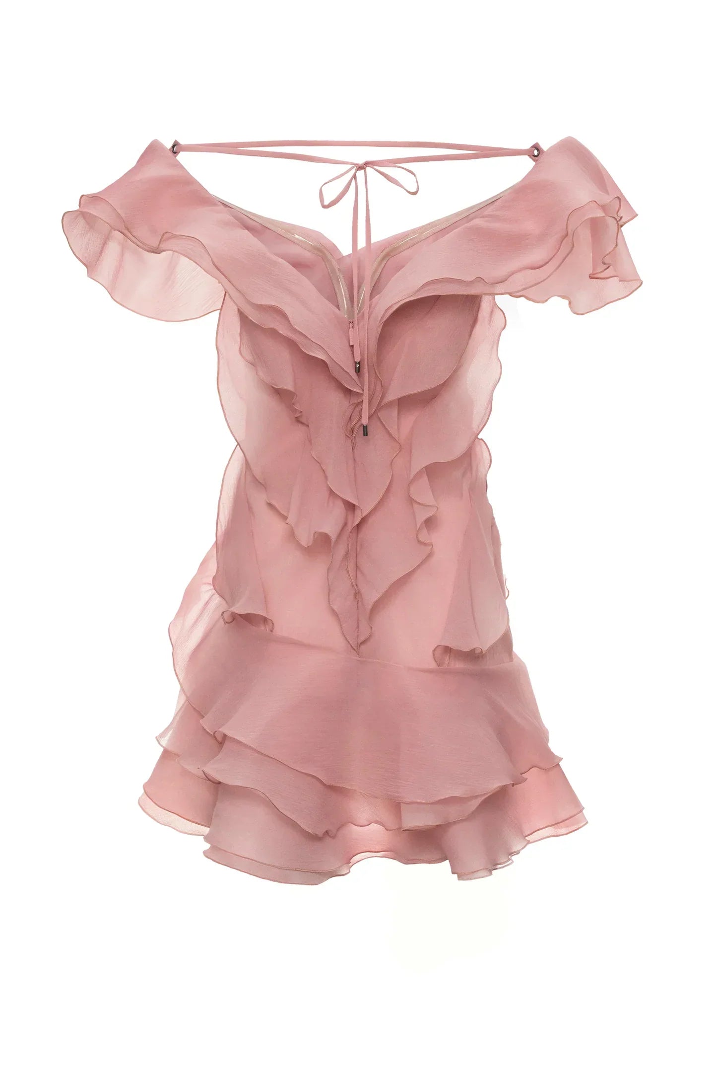 Women's Off-Shoulder Ruffled V-Neck Mini Dress Formal Party  Bridal Shower Date Night Vacation – Jazlyn - Lolly 