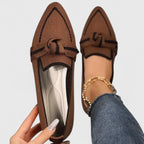Women's Orthopedic Arch Support Pointed Toe Loafers Chic Versatile Slip-On Flat – Maricela - Lolly 