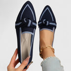 Women's Orthopedic Arch Support Pointed Toe Loafers Chic Versatile Slip-On Flat – Maricela - Lolly 