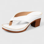 Women's Orthopedic Block Heel Sandals Thong Toe Ergonomic Footbed Shock-Absorbing Casual Summer Beach Vacation Everyday Comfortable Walking – Jazrielle - Lolly 
