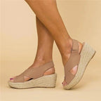 Women's Orthopedic Cushioned Sandals Contoured Footbed Wedge Breathable Casual Summer – Neve - Lolly 