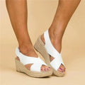 Women's Orthopedic Cushioned Sandals Contoured Footbed Wedge Breathable Casual Summer – Neve - Lolly 