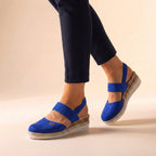 Women's Orthopedic Espadrille Platform Sandals Comfort Fit Elevated Sole Casual Summer Vacation – Hannah - Lolly 