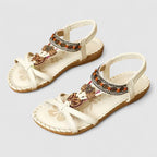 Women's Orthopedic Flat Sandals Stability Sole Heel Cap Smart Toe Box All-Day Comfort – Maryna - Lolly 